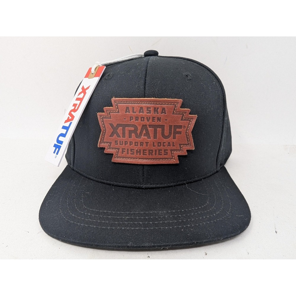 Xtratuf Hat Cap Snap Back Mens One Size Black Alaska Proven Fisheries Patch